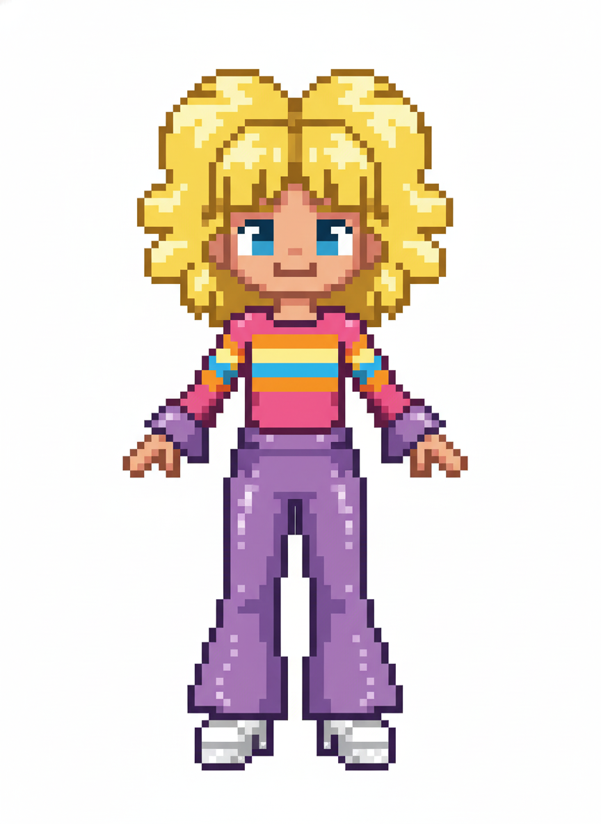 Disco Diva Ashley - Pixel Art