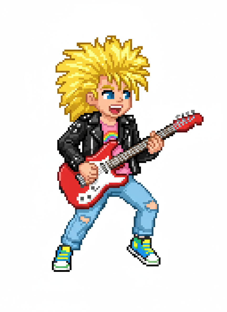 Ashley the Rock Star - Pixel Art