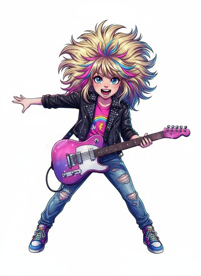 My Girl's Rockin' 80s Adventure 🎸 - Webtoon Anime