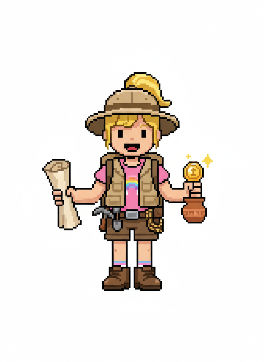 Ashley the Explorer - Pixel Art