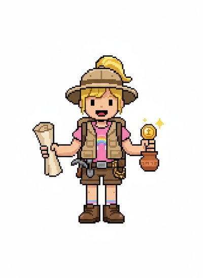 Ashley's Archaeologist Adventures 🌟 - Pixel Art