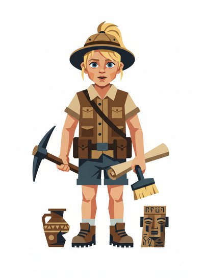 Ashley's Archaeologist Adventures 🌟 - Cubist Painting