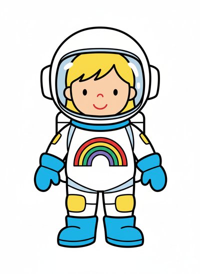 My Girl's Space Adventure 🌟 - Preschool Simple