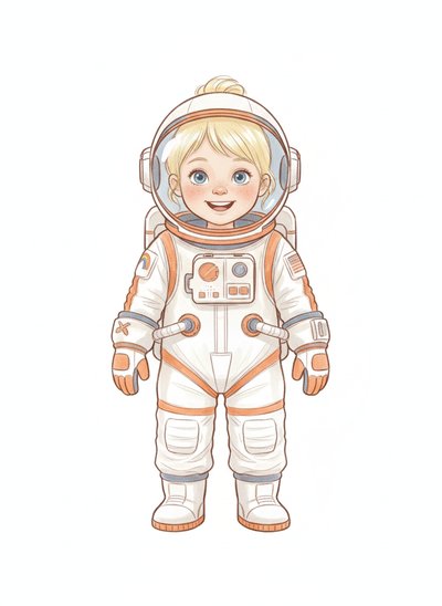 My Girl's Space Adventure 🌟 - Gentle Pencil