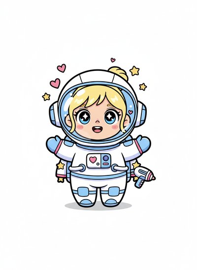 My Girl's Space Adventure 🌟 - Kawaii Cute