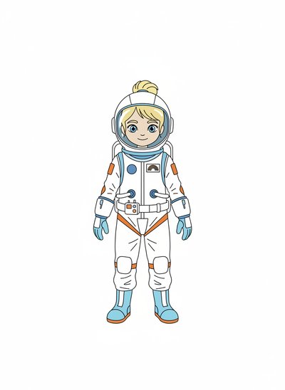 My Girl's Space Adventure 🌟 - Minimalist