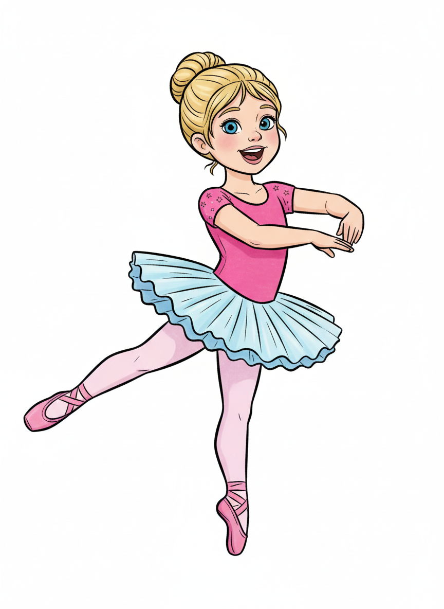 Ashley the Ballet Star - Classic Coloring Book