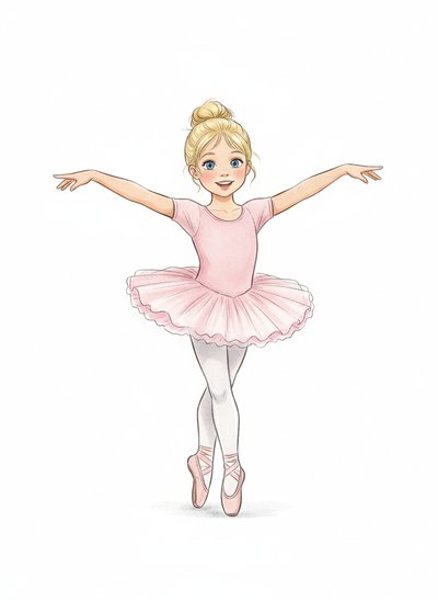 My Girl's Ballet Dream ✨ - Gentle Pencil
