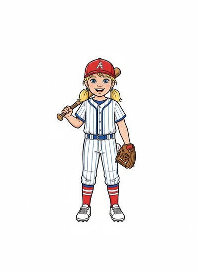 My Little Slugger ⚾ - Classic Coloring Book