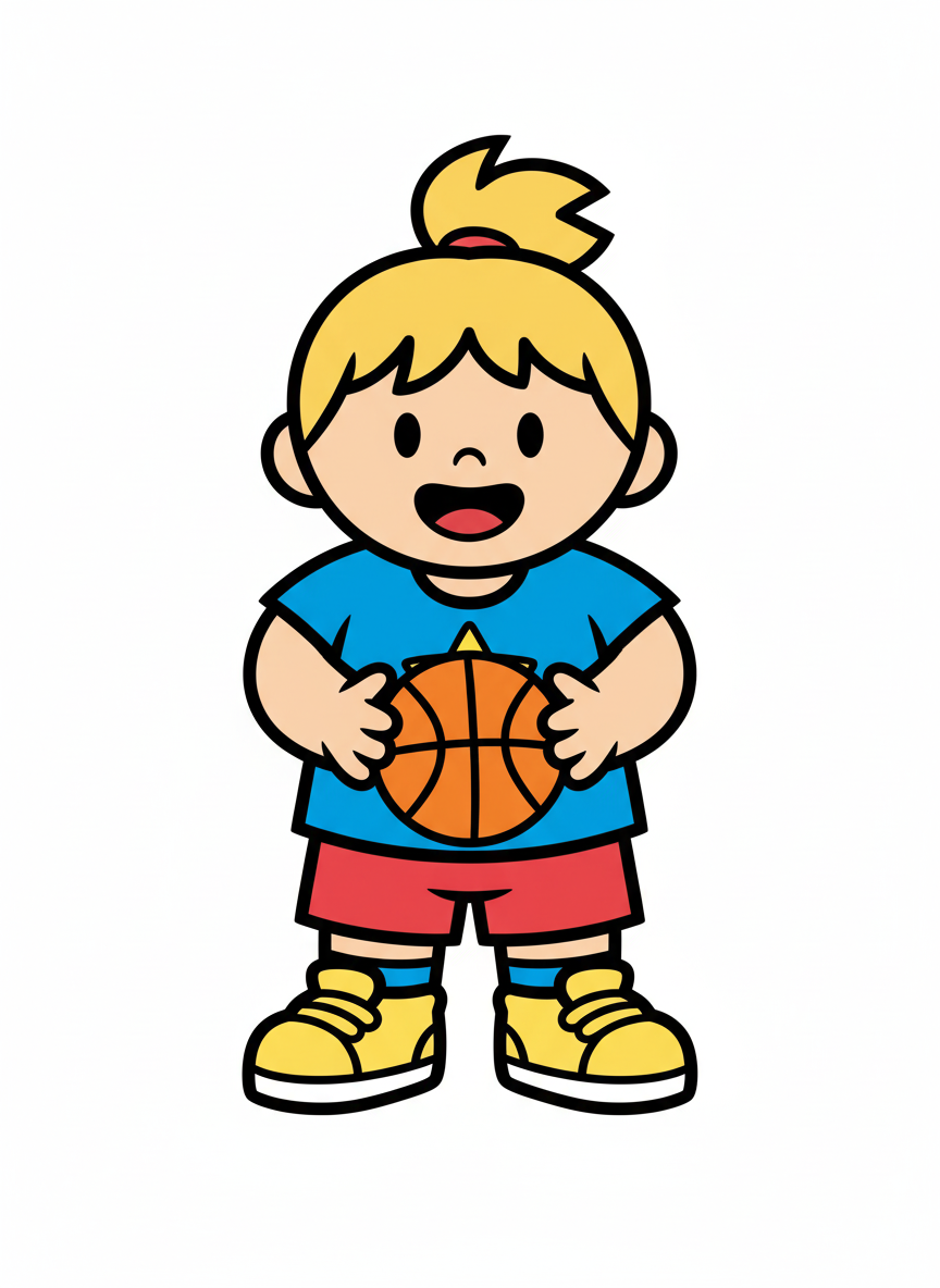 Ashley the Baller - Preschool Simple