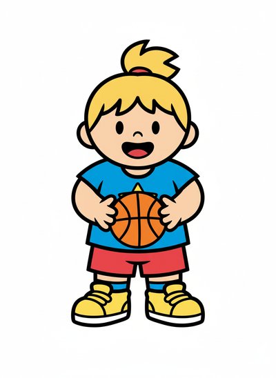 Ashley the Basketball Star 🌟 - Preschool Simple