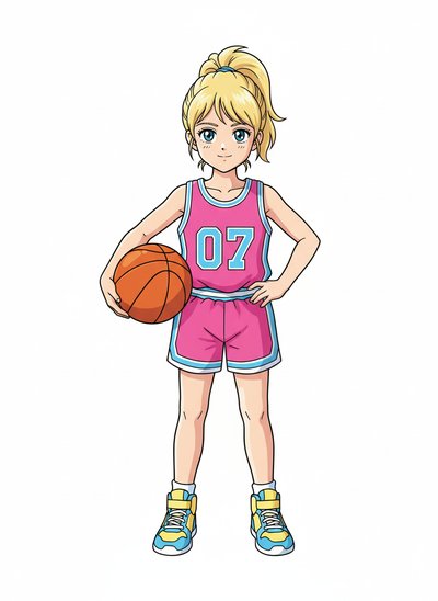 Ashley the Basketball Star 🌟 - Classic Anime