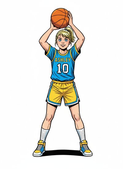 Ashley the Basketball Star 🌟 - Comic Book