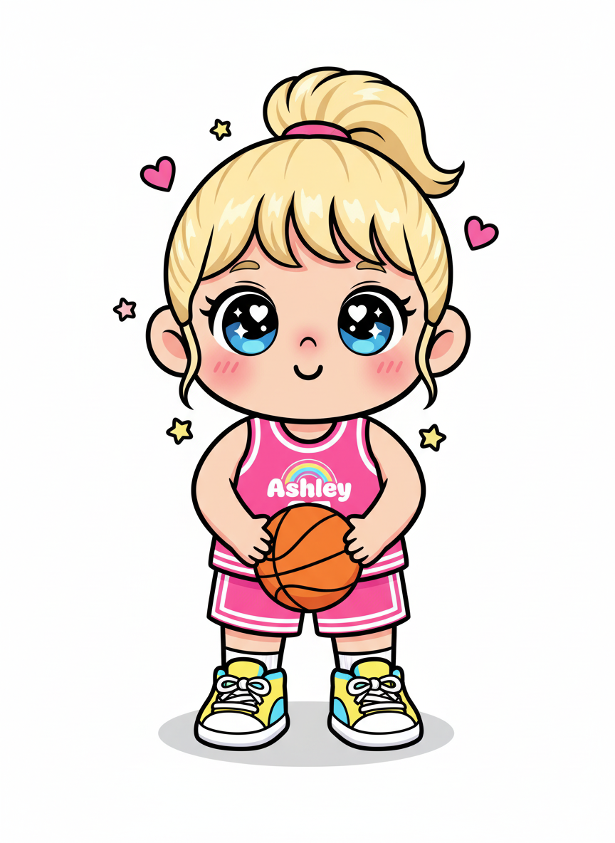 Ashley the Baller - Kawaii Cute