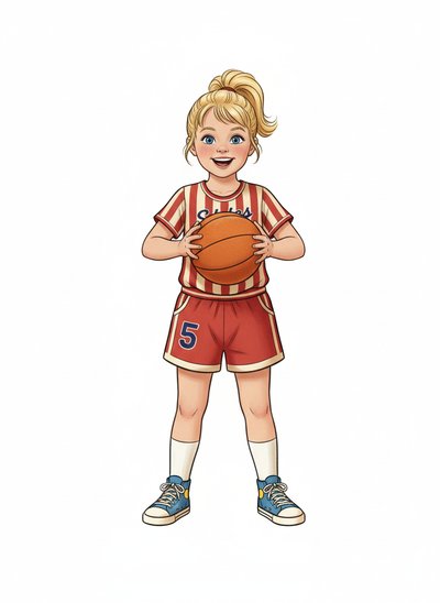 Ashley the Basketball Star 🌟 - Vintage Storybook