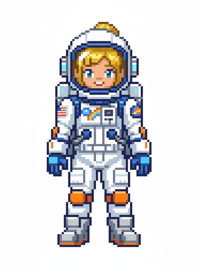My Girl's Space Adventure 🌟 - Pixel Art