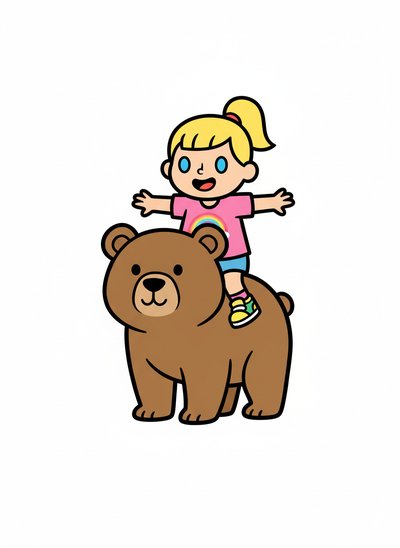 Ashley and Her Bear Adventures 🐻 - Preschool Simple