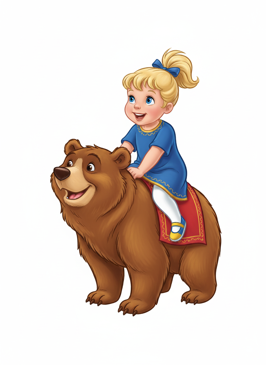 Ashley the Bear Rider - Golden Age Animation