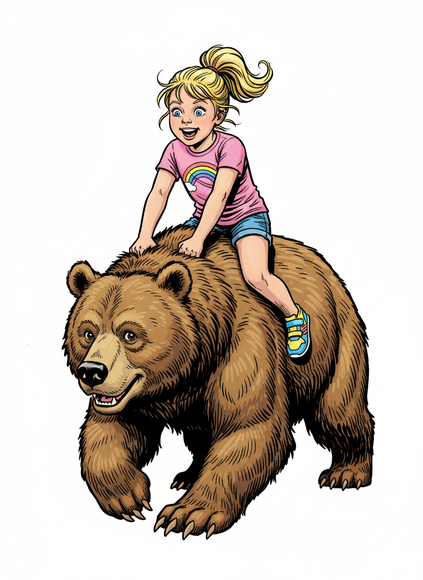 Ashley the Bear Rider - Comic Book