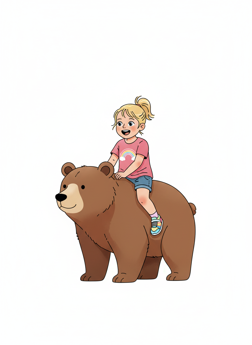 Ashley the Bear Rider - Minimalist