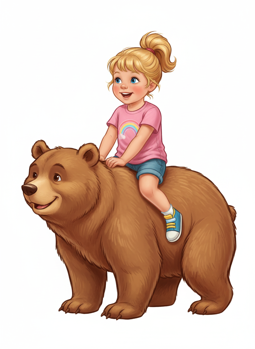 Ashley the Bear Rider - Vintage Storybook