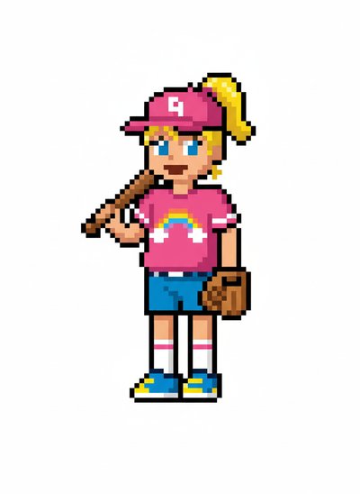 My Little Slugger ⚾ - Pixel Art