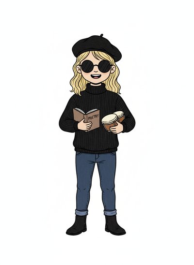 Ashley’s Beatnik Adventure 🎨 - Classic Coloring Book