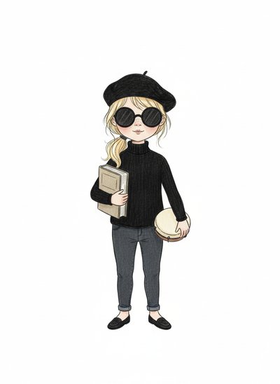 Ashley’s Beatnik Adventure 🎨 - Gentle Pencil