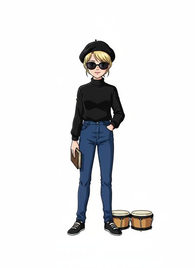 Ashley’s Beatnik Adventure 🎨 - Classic Anime