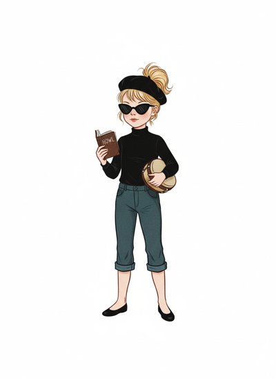 Ashley’s Beatnik Adventure 🎨 - Vintage Storybook