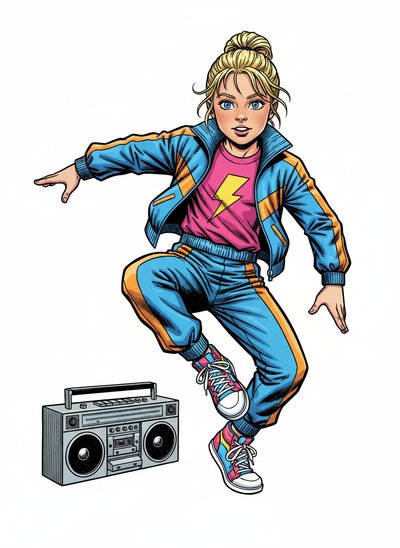 Ashley's Boombox Moves 🎶 - Comic Book