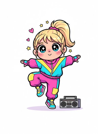Ashley's Boombox Moves 🎶 - Kawaii Cute