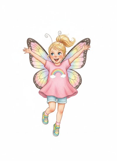 Ashley’s Butterfly Adventure 🦋 - Gentle Pencil