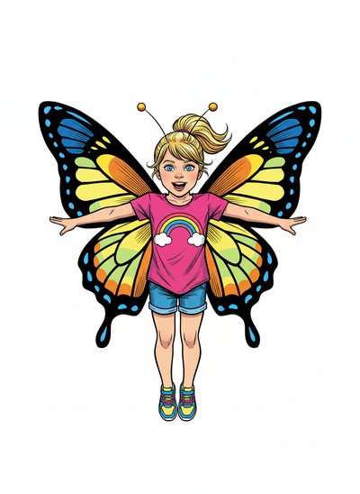 Ashley’s Butterfly Adventure 🦋 - Comic Book