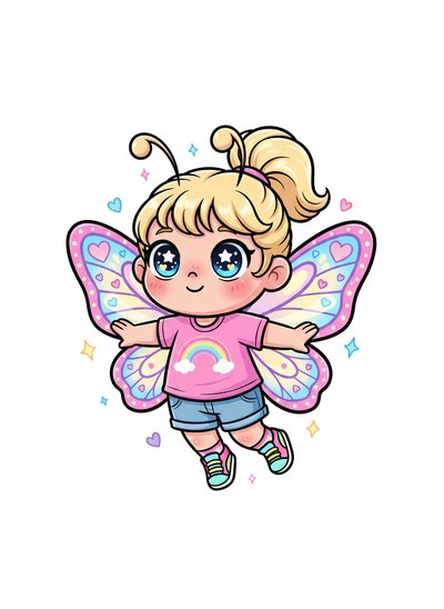 Ashley’s Butterfly Adventure 🦋 - Kawaii Cute