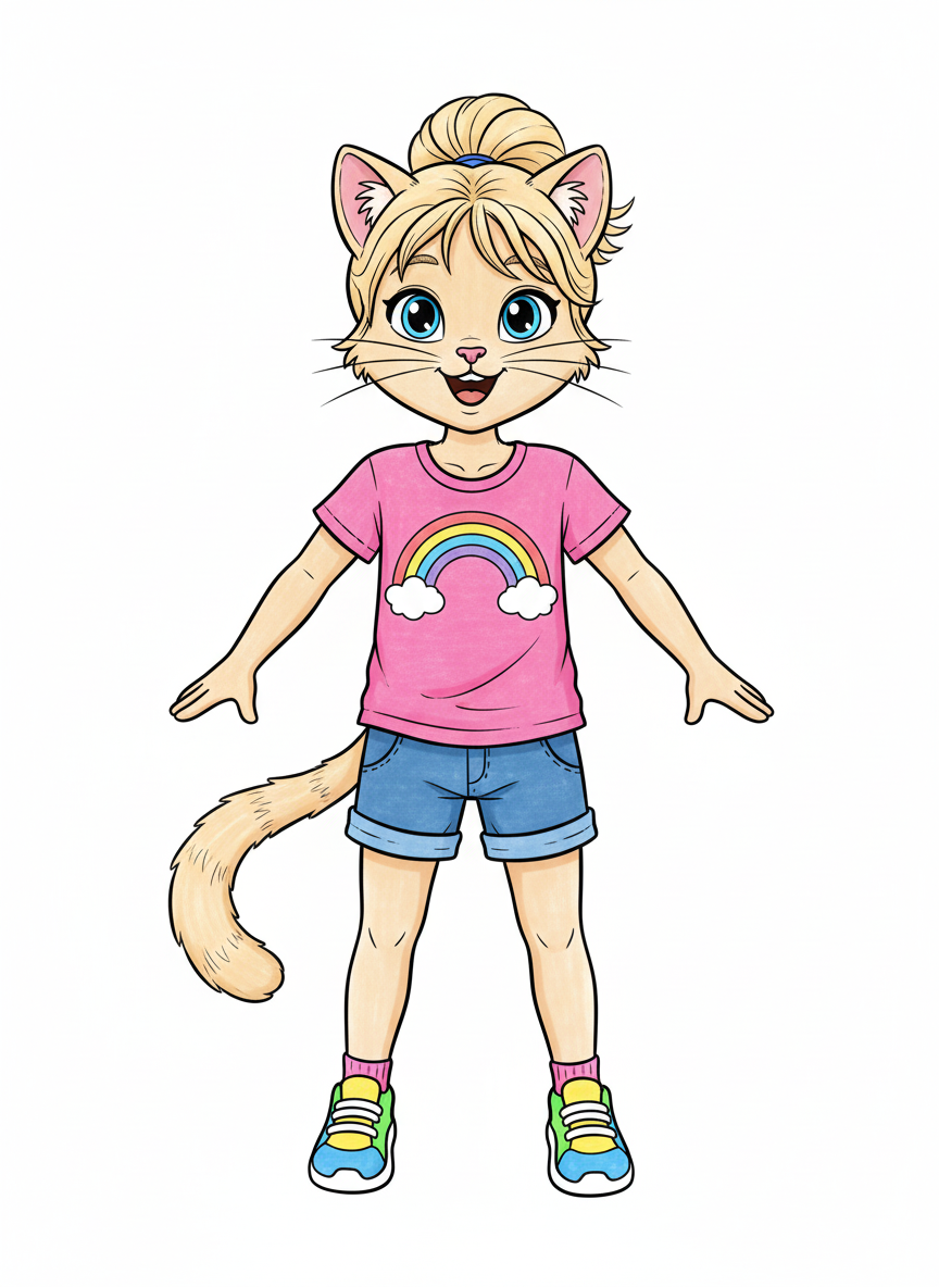 Cat-tastic Ashley - Classic Coloring Book