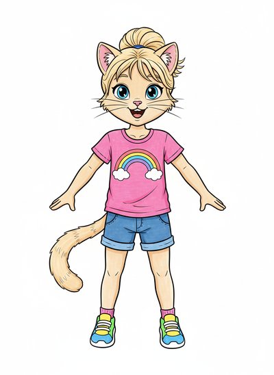 Ashley's Meow-tastic Adventure 🐾 - Classic Coloring Book