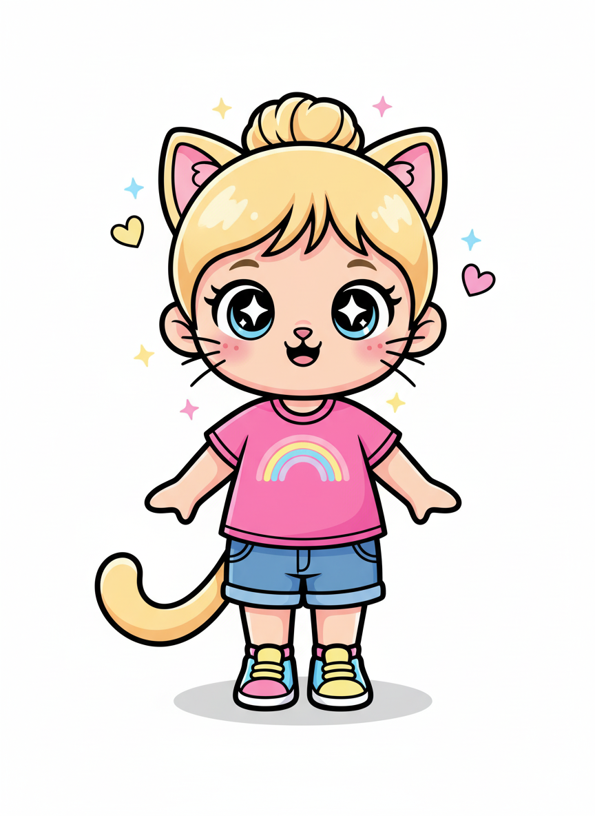 Cat-tastic Ashley - Kawaii Cute