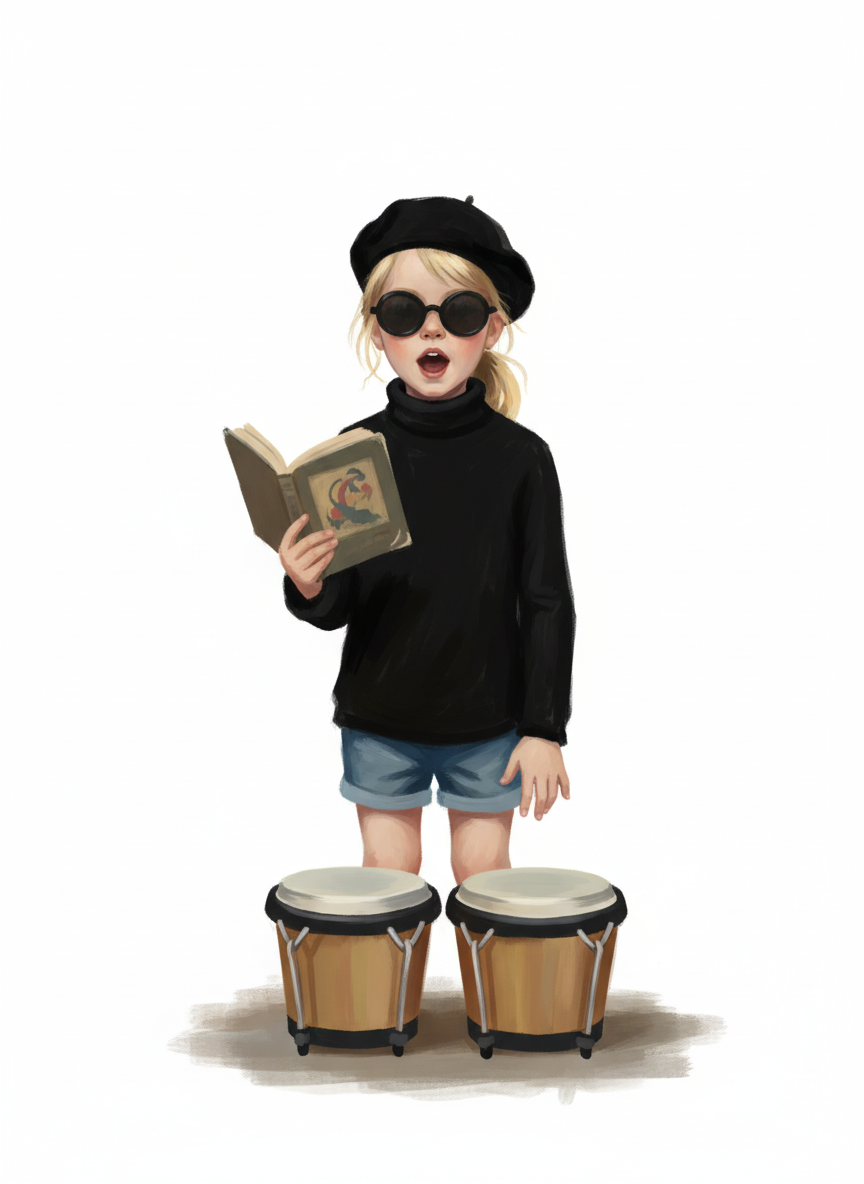 Beatnik Ashley - Impressionist Painting