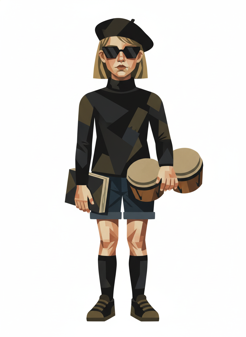 Beatnik Ashley - Cubist Painting