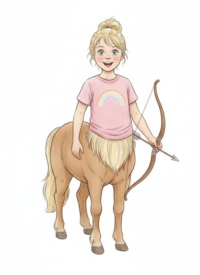 Ashley's Magical Centaur Adventure 🐎 - Gentle Pencil