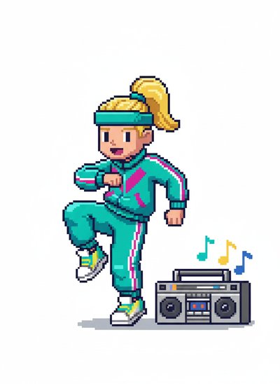 Ashley's Boombox Moves 🎶 - Pixel Art