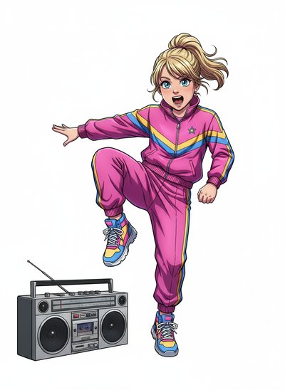 Ashley's Boombox Moves 🎶 - Webtoon Anime