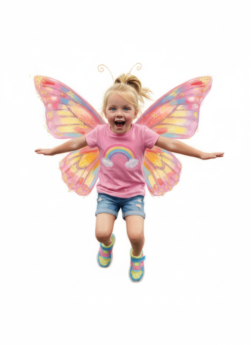 Flutterby Ashley - Impressionist Painting