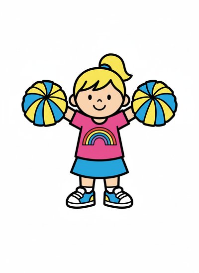 Ashley's Cheerleading Adventure 🎀 - Preschool Simple