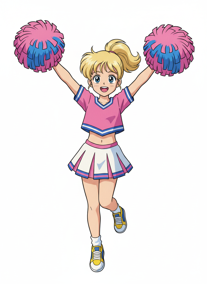 Cheerleader Ashley - Classic Anime