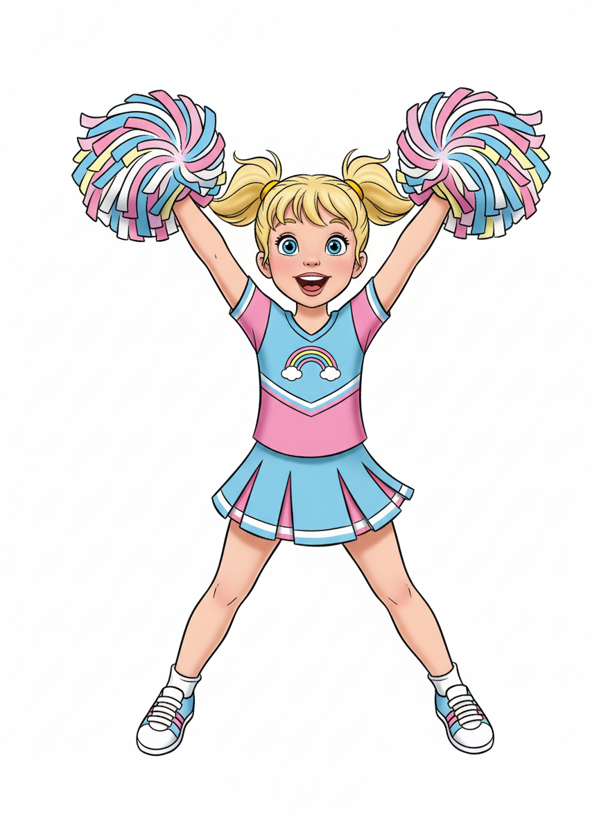 Cheerleader Ashley - Golden Age Animation
