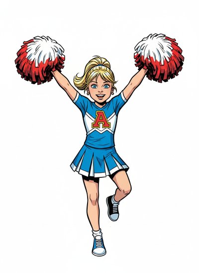 Ashley's Cheerleading Adventure 🎀 - Comic Book