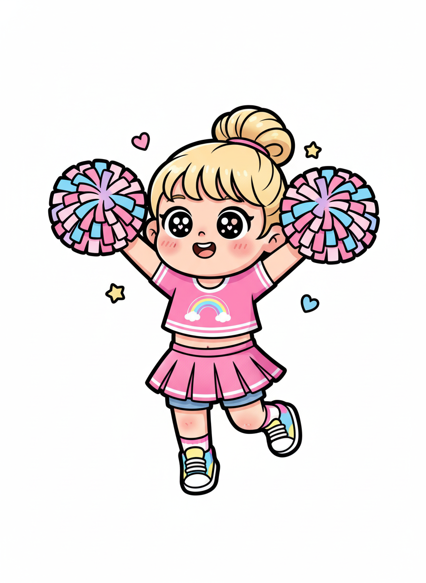 Cheerleader Ashley - Kawaii Cute