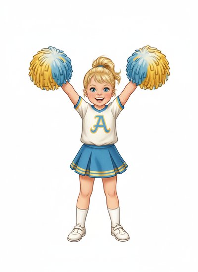 Ashley's Cheerleading Adventure 🎀 - Vintage Storybook